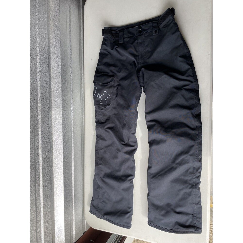Under Armour ColdGear Infrared Snow Pants Youth Medium Black Storm Ski Boarding